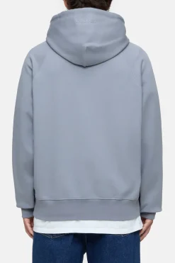 Closed Hoodie with logo Washed stone Outlet