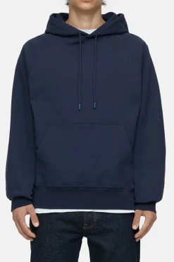 Closed Hoodie with logo Dark night