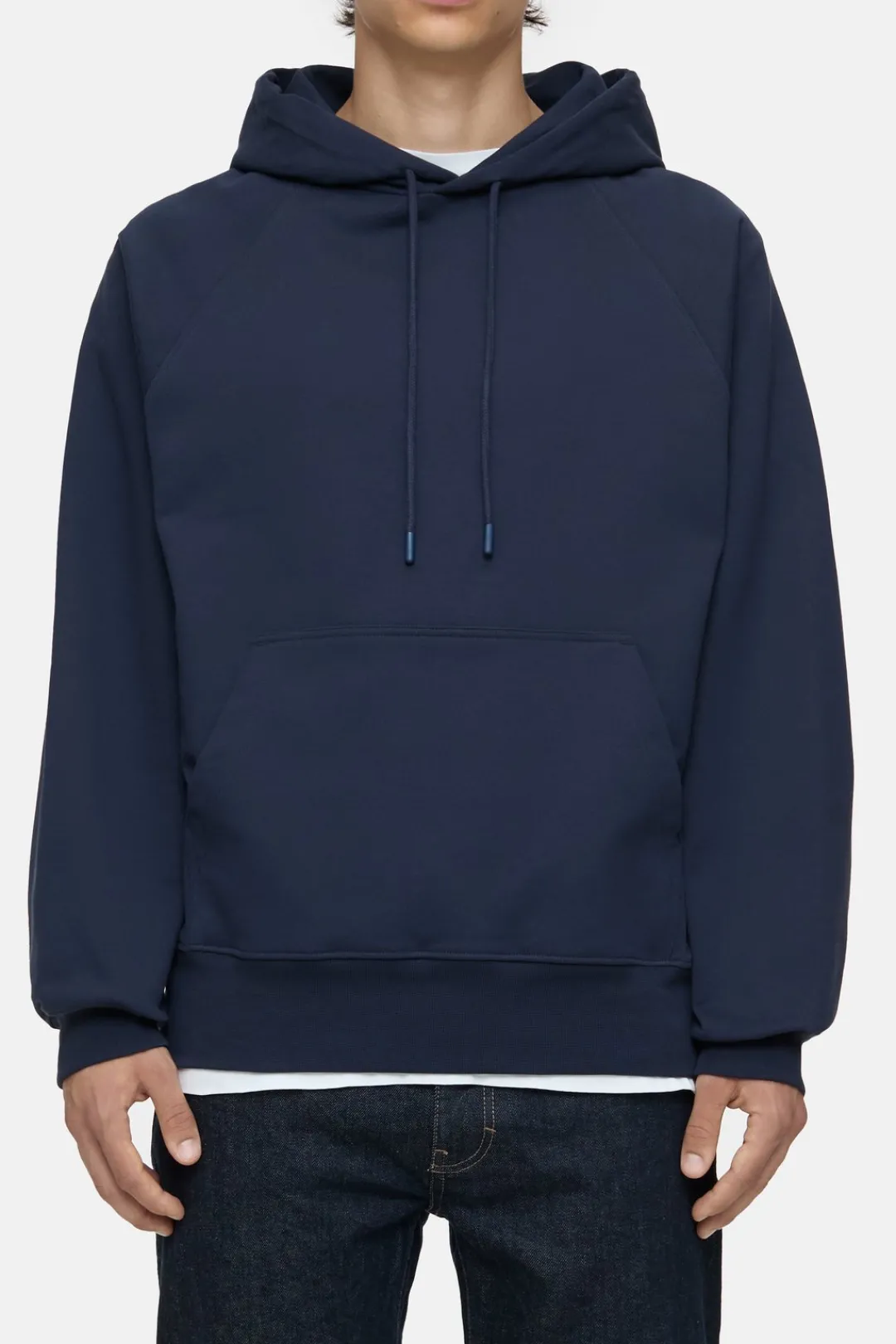 Closed Hoodie with logo Dark night