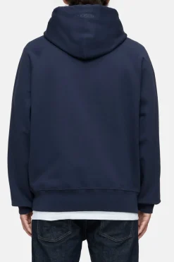 Closed Hoodie with logo Dark night