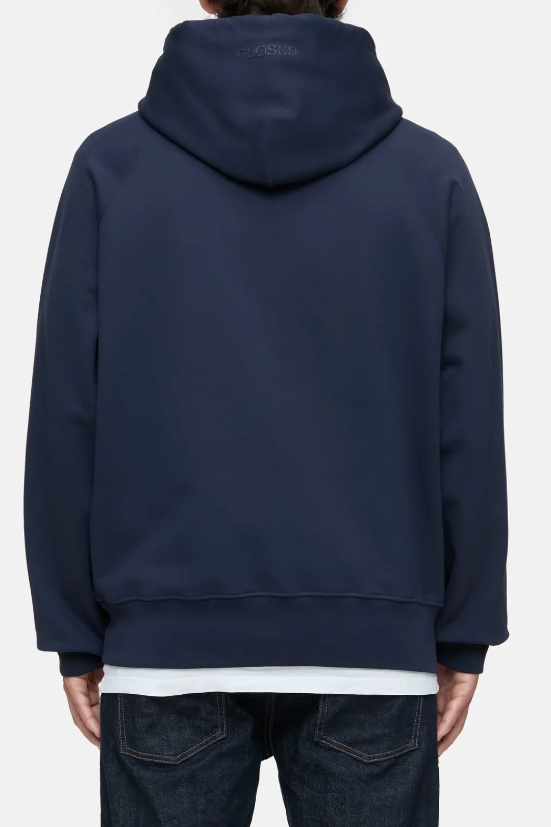 Closed Hoodie with logo Dark night