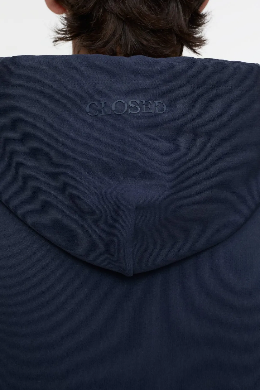 Closed Hoodie with logo Dark night