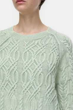 Closed Jacquard jumper Pastel olive Hot