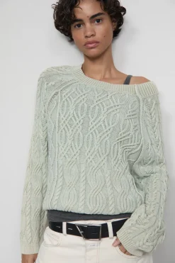 Closed Jacquard jumper Pastel olive Hot