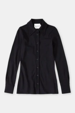 Closed Jersey Blouse Black Hot