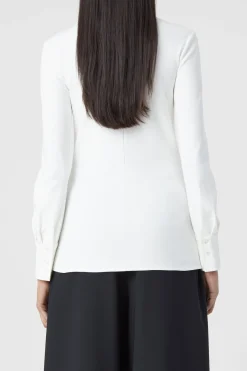 Closed Jersey Blouse Ivory