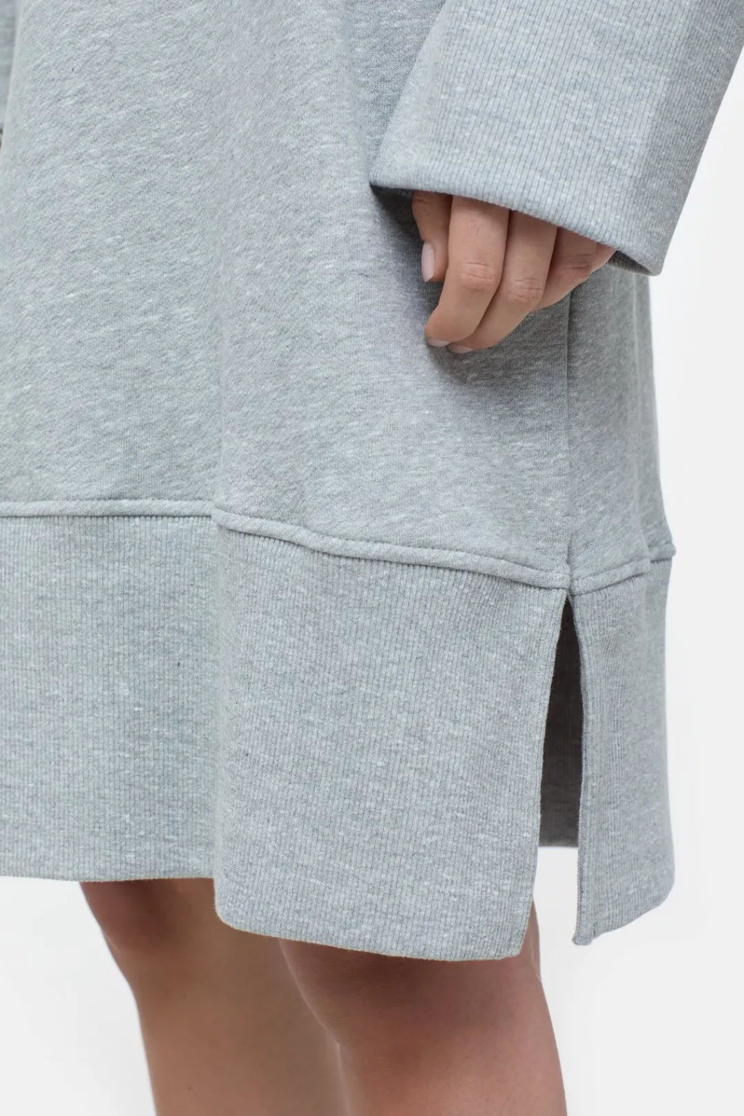 Closed Jersey dress Light grey melange Discount