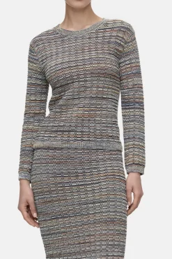 Closed Jumper in 3D knit Heritage grey Online