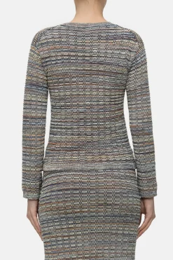 Closed Jumper in 3D knit Heritage grey Online
