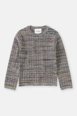 Closed Jumper in 3D knit Heritage grey Online