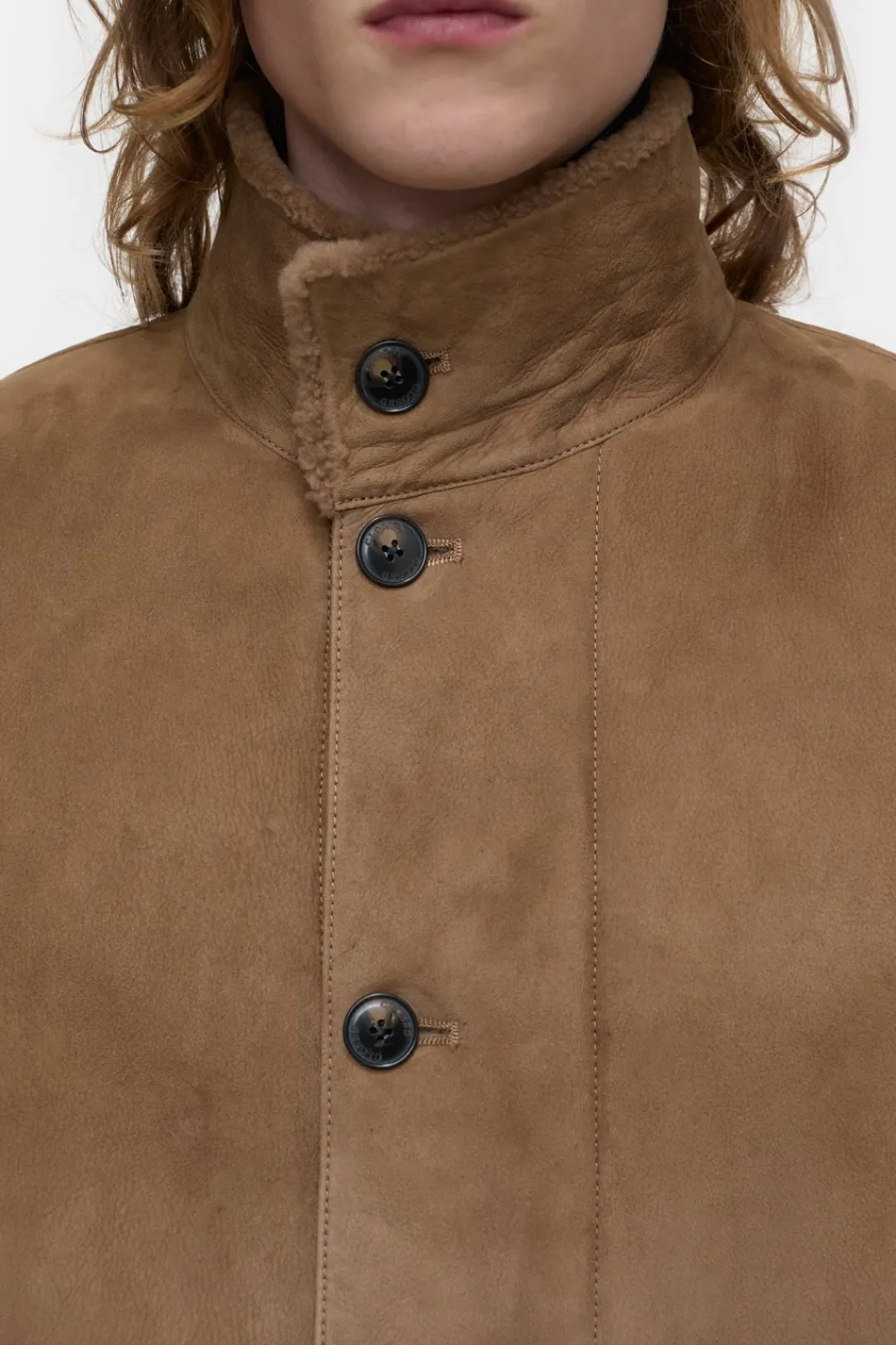 Closed Lambskin jacket Chestnut Discount