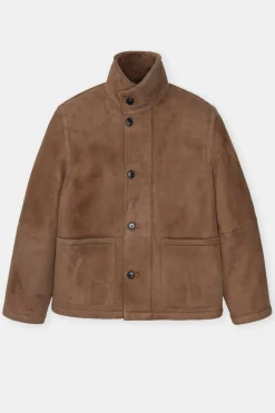 Closed Lambskin jacket Chestnut Discount