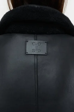 Closed Lambskin jacket Black Discount
