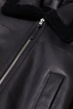 Closed Lambskin jacket Black Discount