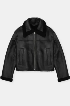 Closed Lambskin jacket Black Discount