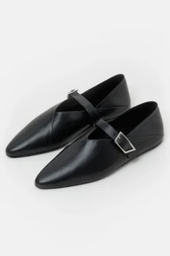 Closed Leather ballerinas Black Online