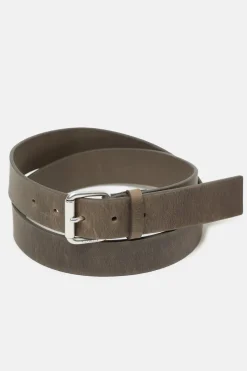 Closed Leather belt Natural linen New