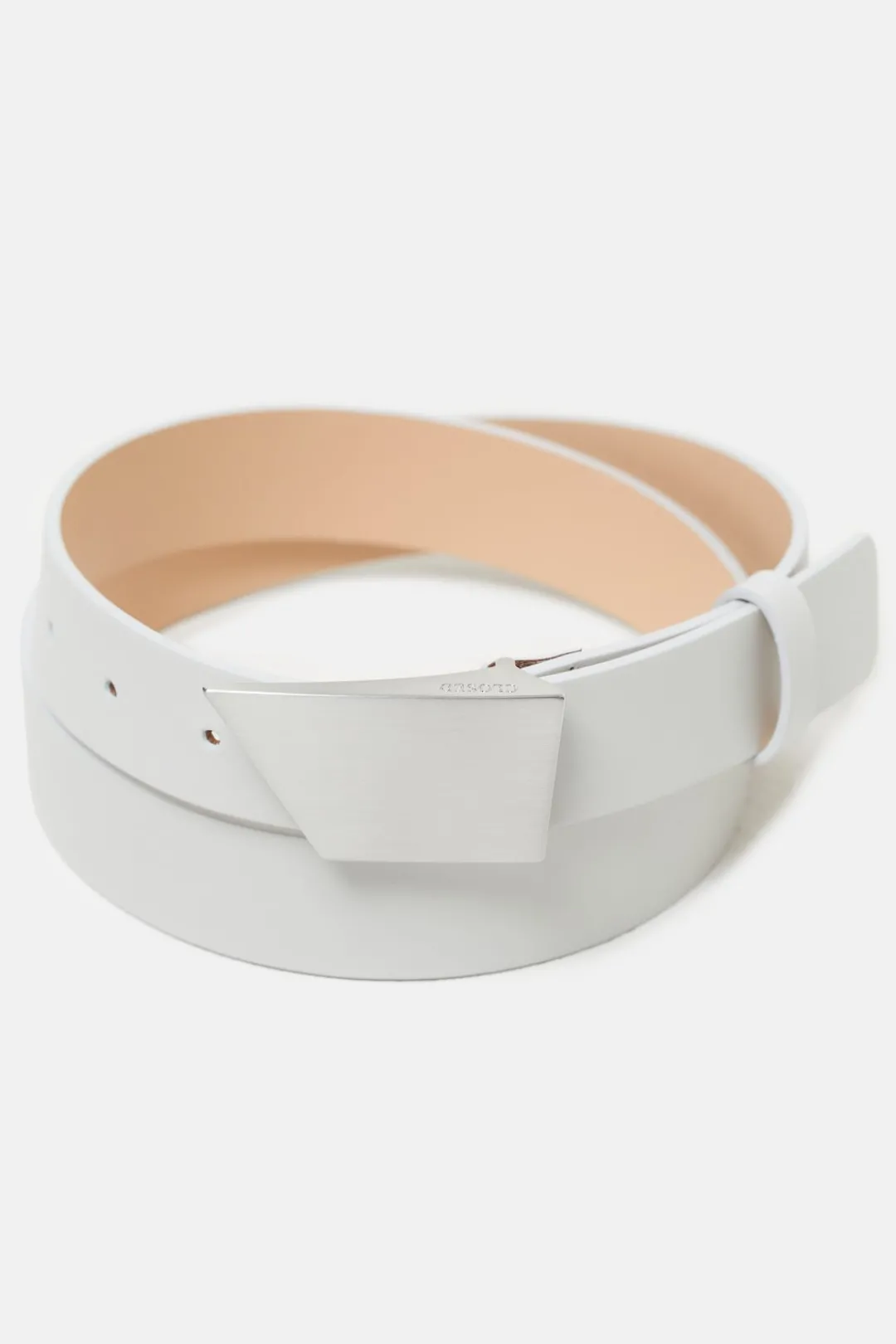 Closed Leather belt Silver grey Best