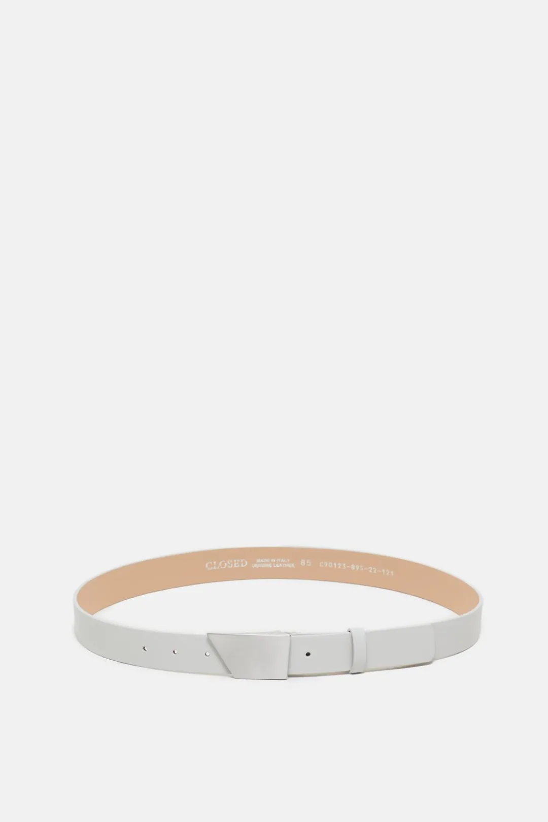 Closed Leather belt Silver grey Best
