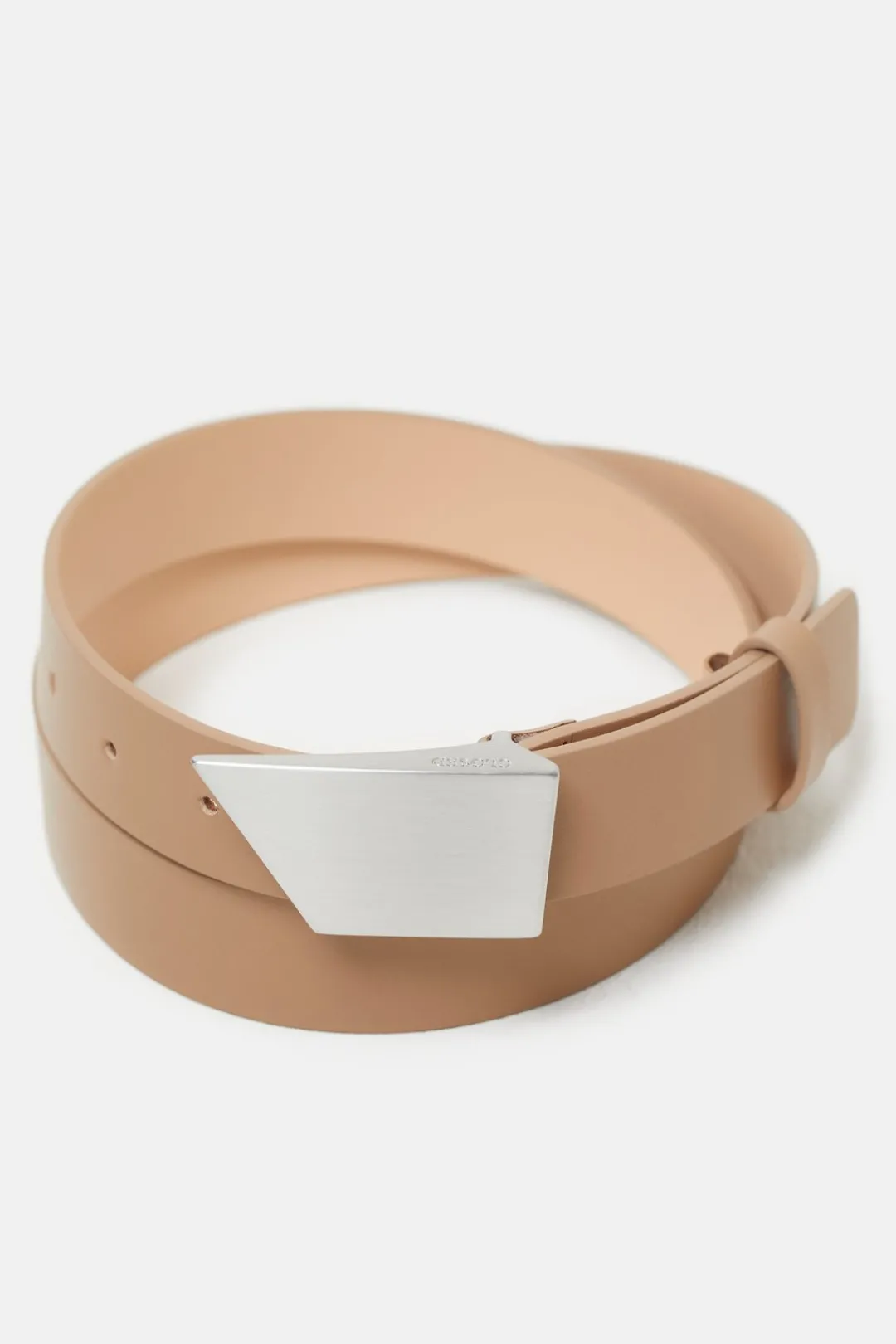 Closed Leather belt Biscotti brown New
