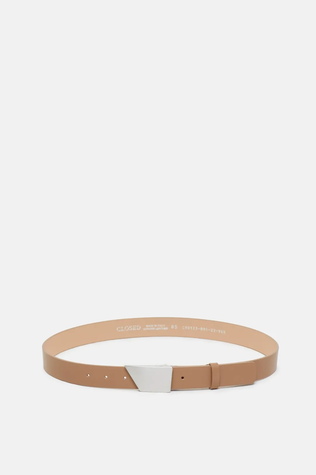 Closed Leather belt Biscotti brown New