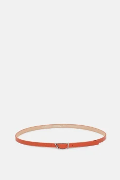 Closed Leather belt Aperol red Best