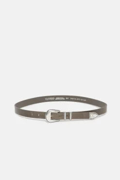 Closed Leather Belt Ver green Hot