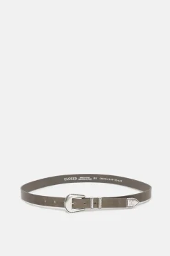 Closed Leather Belt Ver green Hot