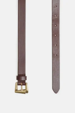 Closed Leather belt Brazil nut Best