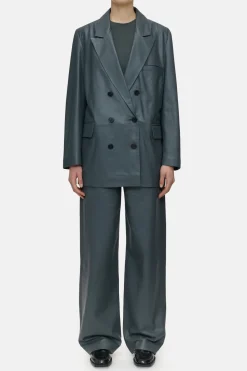 Closed Leather blazer Pini green Best