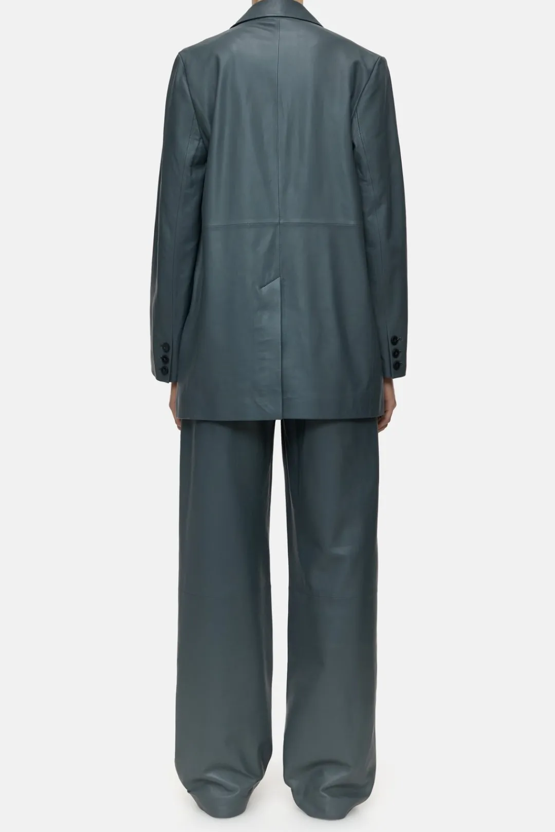 Closed Leather blazer Pini green Best