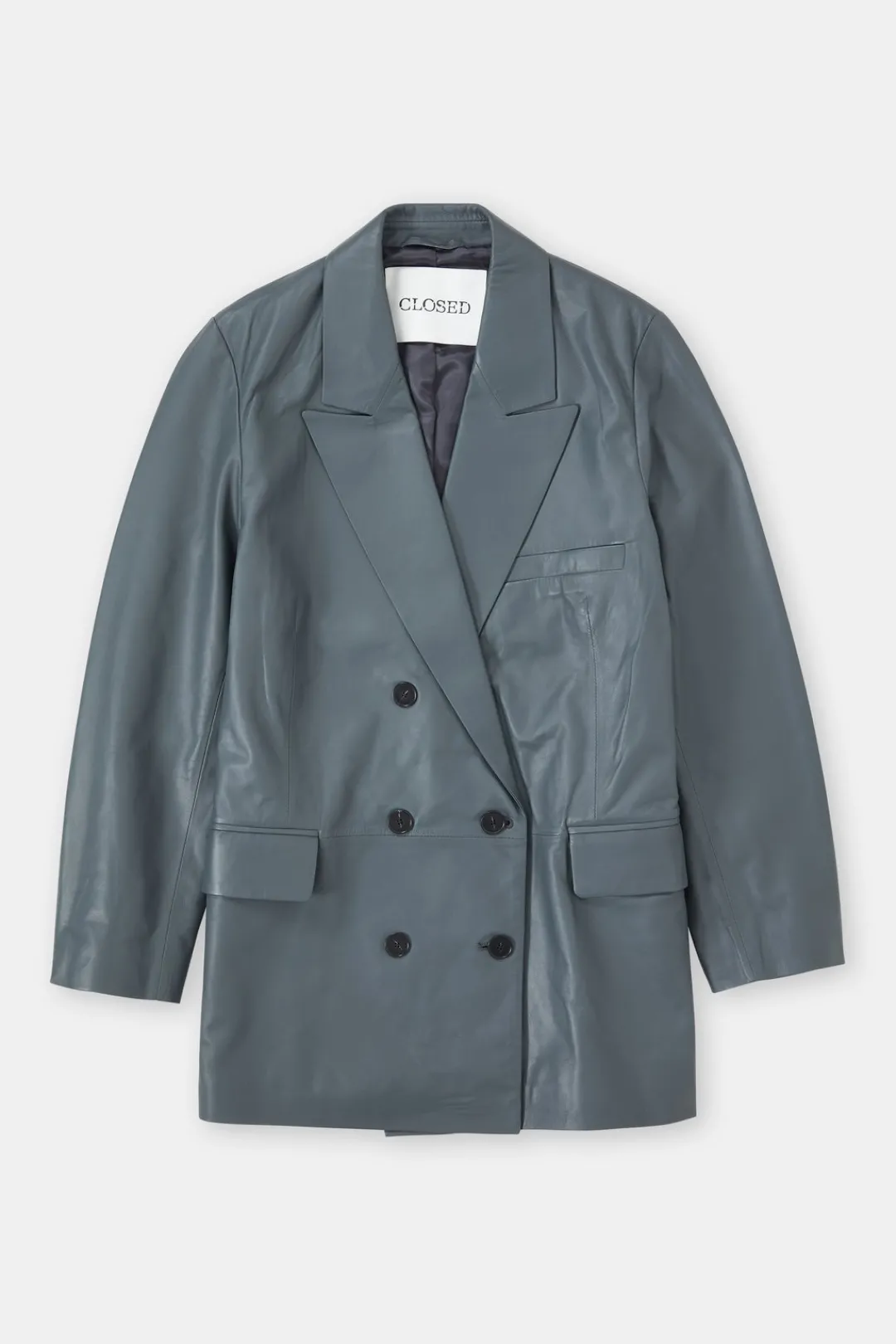 Closed Leather blazer Pini green Best