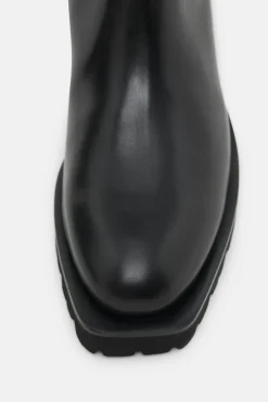 Closed Leather boots Black