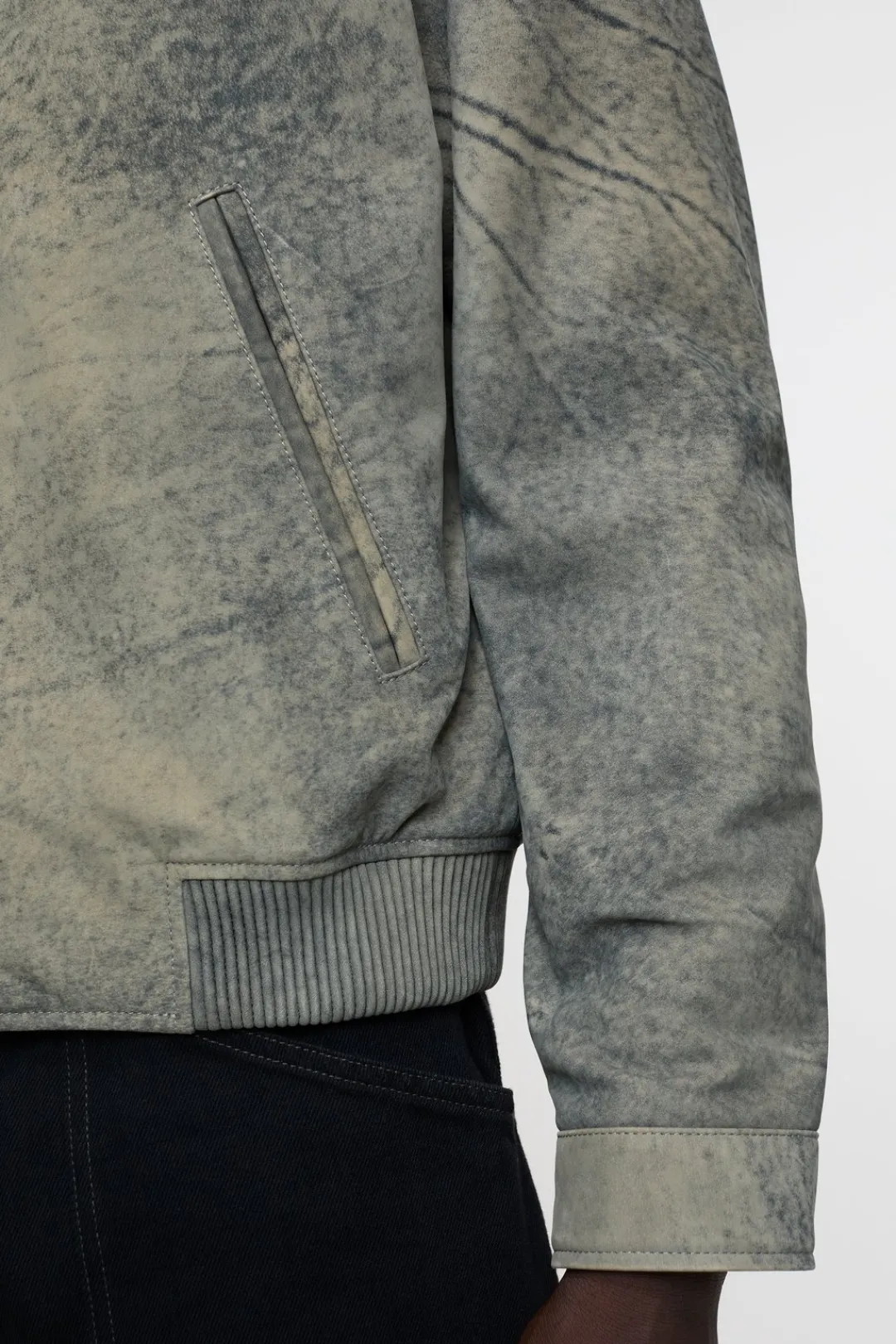 Closed Leather jacket Smokey blue Sale