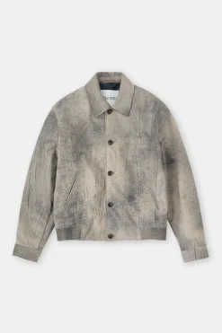 Closed Leather jacket Smokey blue Sale