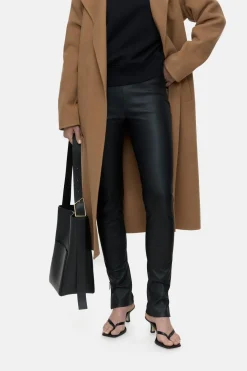 Closed Leather Leggings Black Outlet