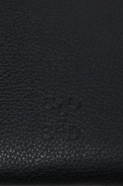 Closed Leather shoulder bag Black Clearance