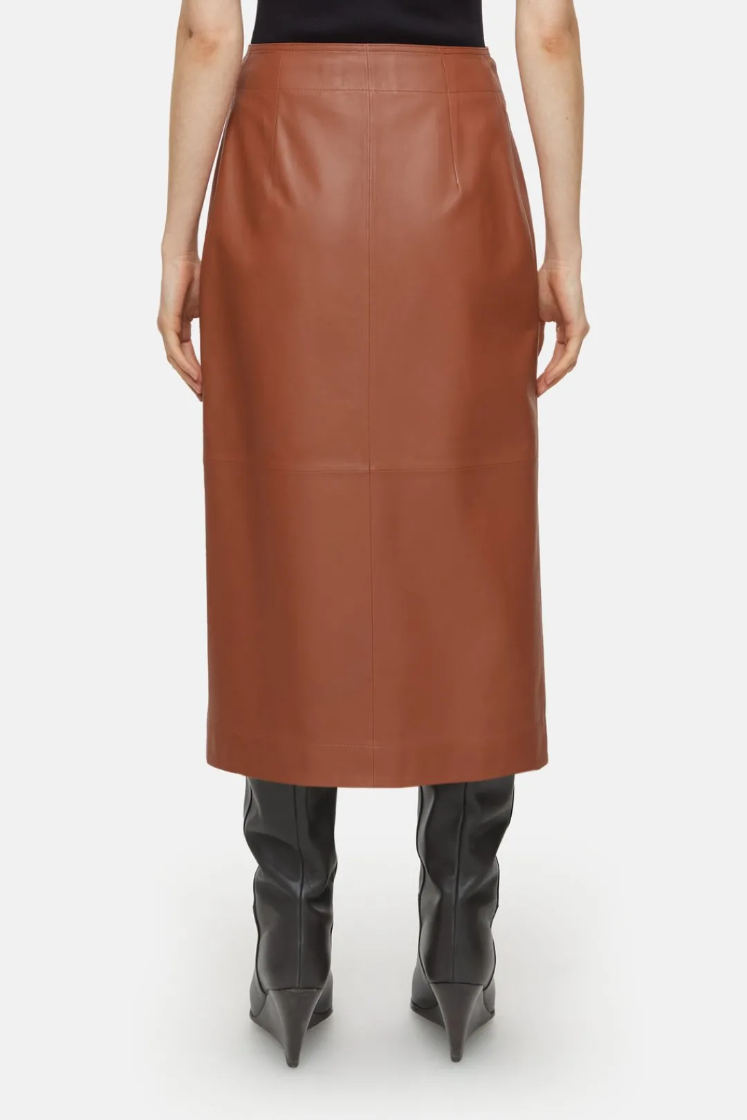 Closed Leather skirt Ferro brown Discount