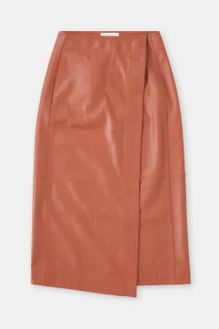 Closed Leather skirt Ferro brown Discount