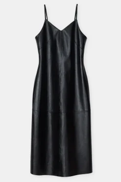 Closed Leather strap dress Black Discount