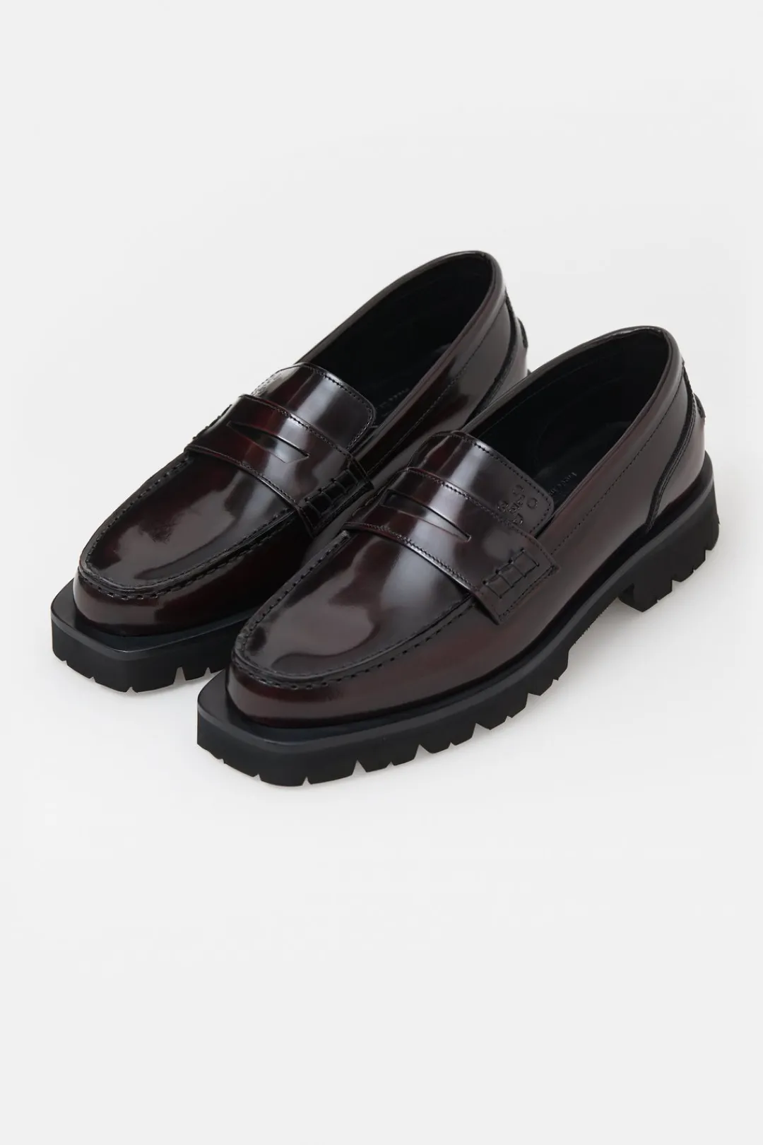 Closed Loafers Dark raisin red Outlet