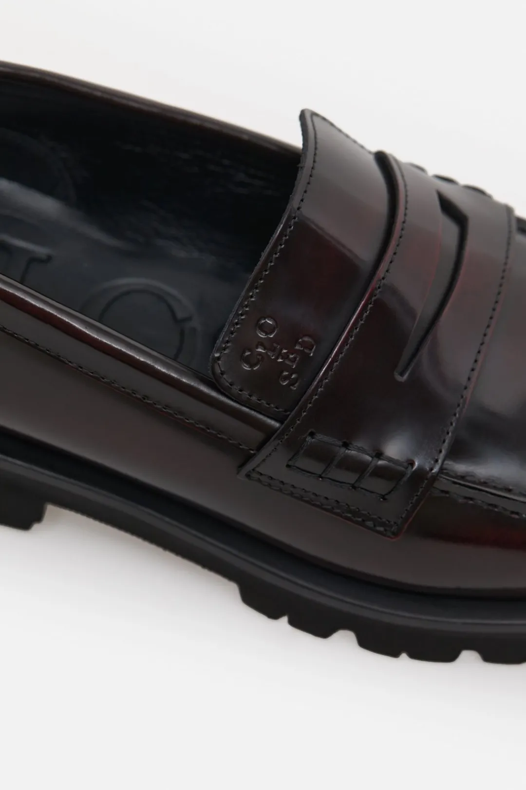 Closed Loafers Dark raisin red Outlet