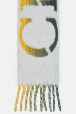 Closed Logo scarf made from alpaca mix Irish orange Best