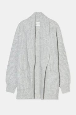 Closed Long cardigan Light grey melange Clearance