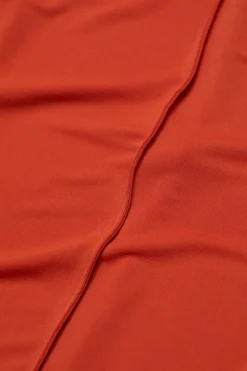 Closed Long jersey dress Aperol red Outlet