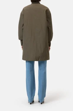 Closed Long quilted jacket Golden moss