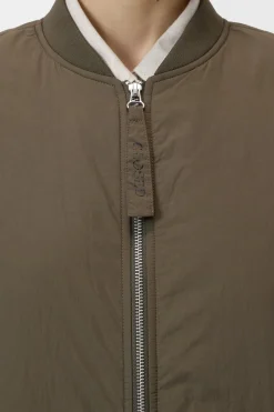 Closed Long quilted jacket Golden moss