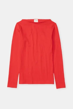 Closed Long sleeve shirt Chili pepper red Outlet