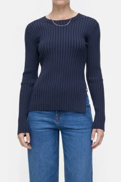 Closed Long-sleeved knit shirt Dark night Sale