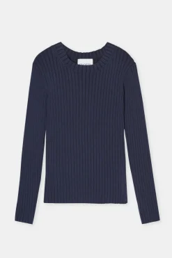 Closed Long-sleeved knit shirt Dark night Sale